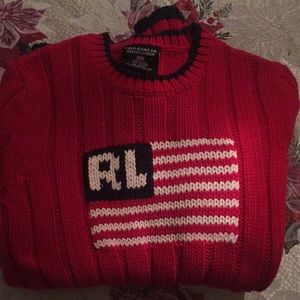 Ralph Lauren red sweater great condition